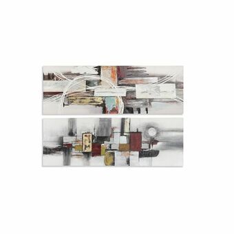 Maalaus DKD Home Decor Abstrakti (2 osaa) (120 x 3 x 40 cm)