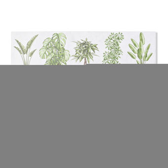 Maalaus DKD Home Decor Kukat, kasvit ja puut (90 x 2,3 x 30 cm) (90 x 1,5 x 30 cm) (2 osaa) (12 osaa)
