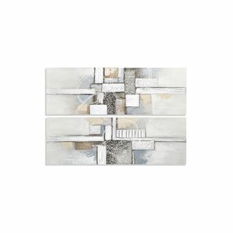 Maalaus DKD Home Decor Abstrakti (2 osaa) (40 x 3 x 120 cm)