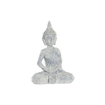 Koristehahmo DKD Home Decor Buddha Hartsi Vaaleanharmaa (15 x 9 x 22 cm)