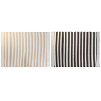 Matto DKD Home Decor Beige Ruskea Valkoinen polypropeeni (150 x 210 x 1 cm) (2 osaa)