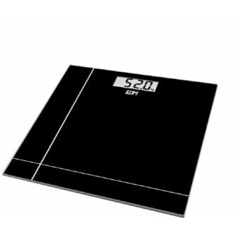 Digitaalinen henkilövaaka EDM Kristalli Musta 180 kg (26 x 26 x 2 cm)