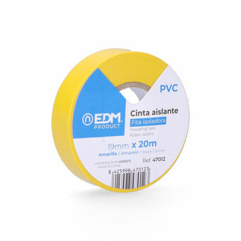 Eristysteippi EDM Keltainen PVC (20 m x 19 mm)