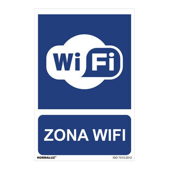 Kyltti Normaluz Zona wifi PVC (30 x 40 cm)