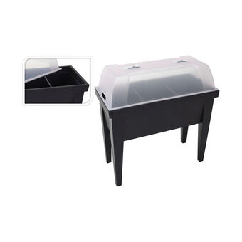 Kasvihuone EDM Pöytä Musta polypropeeni (80 x 40 x 65 cm)