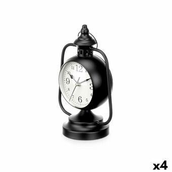 Stalinis laikrodis Lamppu Musta Metalli 17 x 25 x 11,3 cm (4 osaa)