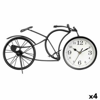 Stalinis laikrodis Polkupyörä Musta Metalli 40 x 19,5 x 7 cm (4 osaa)
