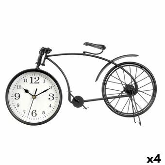 Stalinis laikrodis Polkupyörä Musta Metalli 38 x 20 x 4 cm (4 osaa)