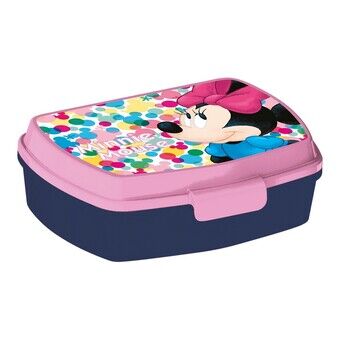 Lounaslaatikko Sandwich Minnie Mouse Lucky Plastic Pink (17 x 5,6 x 13,3 cm)