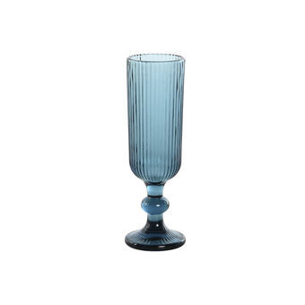 Setti laseja DKD Home Decor Sininen Kristalli 150 ml