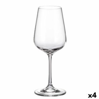 Setti laseja Bohemia Crystal Sira 360 ml Valkoinen 6 Kappaletta 6 x 8 x 22 cm (6 osaa) (4 osaa)