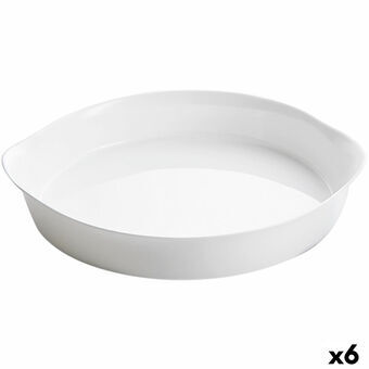 Uuni vuoka Luminarc Smart Cuisine Pyöreä Valkoinen Ø 28 cm (6 osaa)