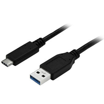 USB A - USB C kaapeli Startech Musta 1 m