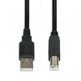 USB A - USB B kaapeli Ibox IKU2D Musta 1,8 m