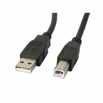 USB A - USB B kaapeli Lanberg CA-USBA-10CC-0005-BK Musta