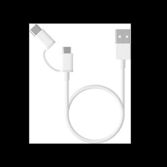 USB-kaapeli - micro-USB Xiaomi Valkoinen 30 cm