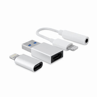 USB-Kaapeli CoolBox COO-CKIT-APPL Valkoinen (1 osaa)