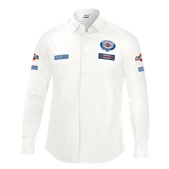Miesten pitkähihainen paita Sparco Martini Racing Koko M Valkoinen