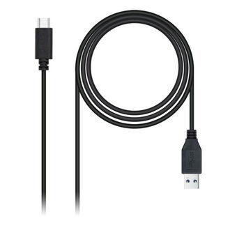 USB - Mini USB kaapeli NANOCABLE 10.01.4001-L150 (1,5M) Musta