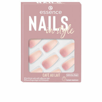 Tekokynnet Essence Nails In Style Itseliimautuvat Voidaan käyttää uudestaan Nº 16 Café au lait (12 osaa)