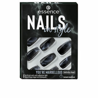 Tekokynnet Essence Nails In Style Itseliimautuvat Voidaan käyttää uudestaan Nº 17 You\'re marbellous (12 osaa)