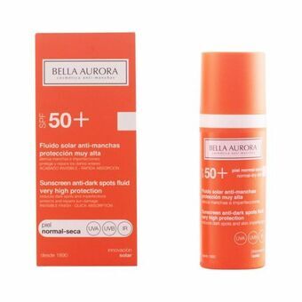 Maksaläiskiä ehkäisevä aurinkoemulsio Spf +50 Bella Aurora 3076 50+ (50 ml)
