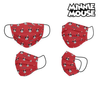 Hygieeninen kasvosuojain Minnie Mouse + 11 vuotta Punainen