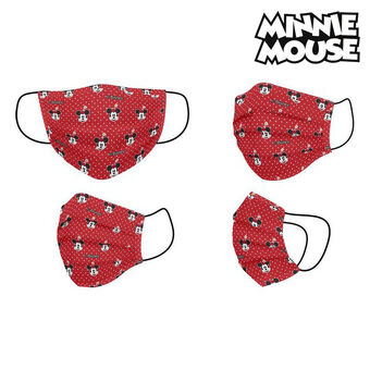 Hygieeninen kasvosuojain Minnie Mouse Lasten Punainen