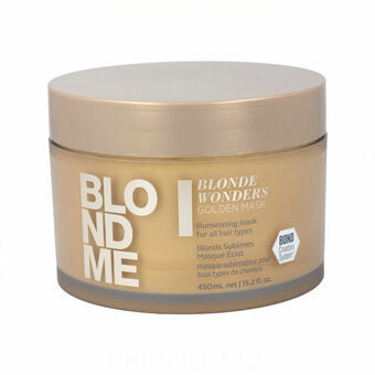 Kirkastusnaamio blondeille hiuksille Schwarzkopf  Blondme Blonde Wonders Golden (450 ml)