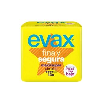 Maxi siteet ilman siipiä Evax (13 uds)