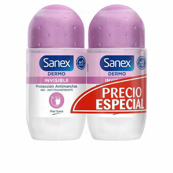 Roll-on-deodorantti Sanex Invisible 2 x 50 ml