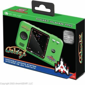 Kannettava pelikonsoli My Arcade Pocket Player PRO - Galaga Retro Games Vihreä