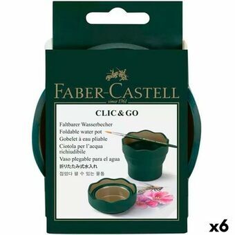 Lasi Faber-Castell Clic & Go Taitettava Tummanvihreä (6 osaa)