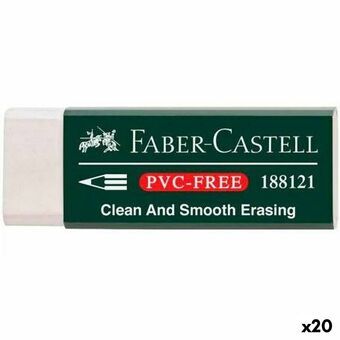 Pyyhekumi Faber-Castell Valkoinen (20 osaa)