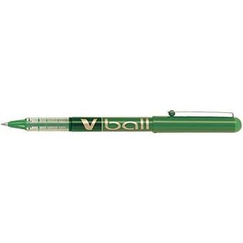 Liquid ink ballpoint pen Pilot Roller V-Ball 0,7 Vihreä 12 osaa