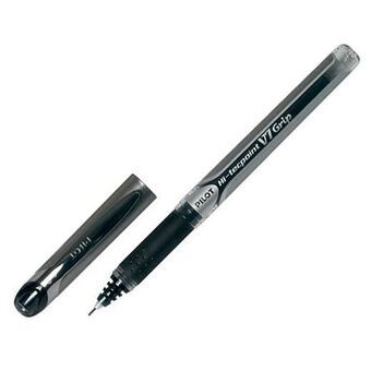 Liquid ink ballpoint pen Pilot Roller V-7 Grip 0,7 Musta 12 osaa