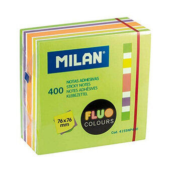 Muistio Milan Fluo Itseliimautuvat (7,6 x 7,6 cm)