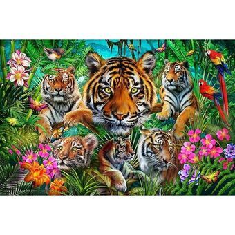 Palapeli Educa Tiger jungle 500 Kappaletta