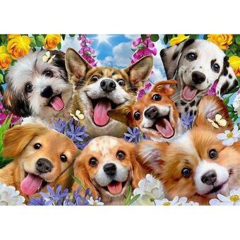 Palapeli Educa Doggy selfie 1000 Kappaletta