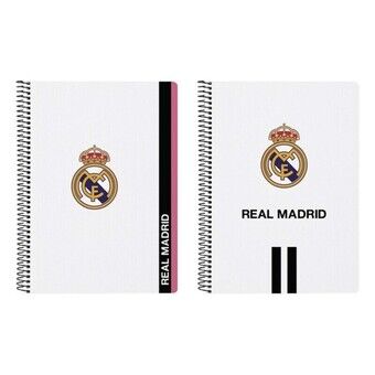 Rengasselkäinen kirja Real Madrid C.F. Valkoinen Musta A5