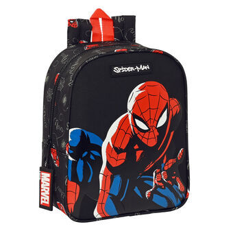 Lasten laukku Spiderman Hero Musta (22 x 27 x 10 cm)