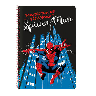 Muistikirja Spiderman Hero Musta A4 80 Levyt