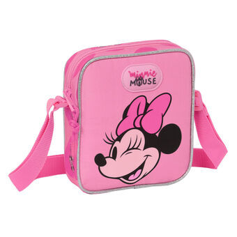 Olkalaukku Minnie Mouse Loving Pinkki 16 x 18 x 4 cm
