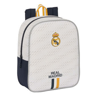 Koululaukku Real Madrid C.F. Valkoinen 22 x 27 x 10 cm