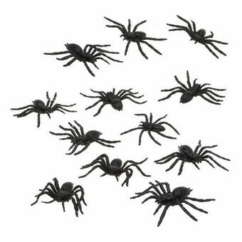 Halloween-koristeet Hämähäkki Musta (12 osaa)