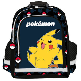 Koululaukku Pokémon Pokeball Sininen Musta
