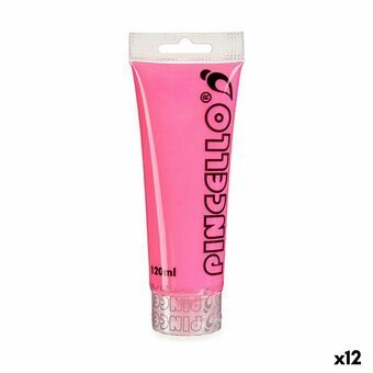Akryylimaali Neon Pinkki 120 ml (12 osaa)