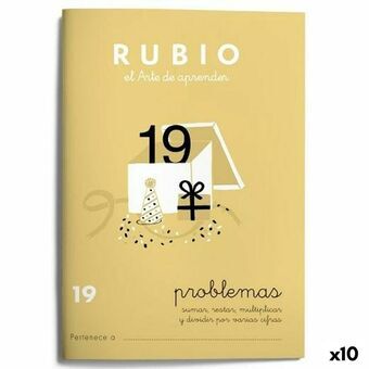 Matematiikan harjoituskirja Rubio Nº19 A5 Espanja 20 Levyt (10 osaa)