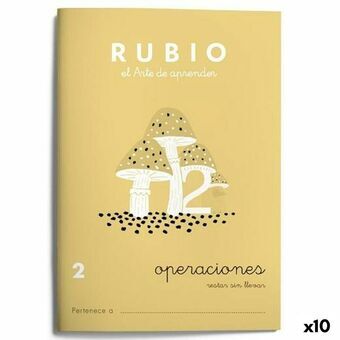 Matematiikan harjoituskirja Rubio Nº2 A5 Espanja 20 Levyt (10 osaa)