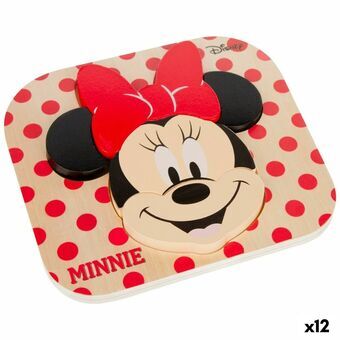 Lasten puinen palapeli Disney Minnie Mouse + 12 vuotta 6 Kappaletta (12 osaa)